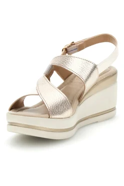 PITTARELLO LOOK Sandali burro champagne con zeppa MK3313258 New