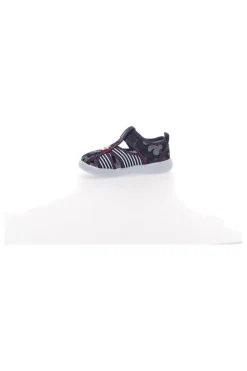 PITT KIDS Sandali chiusi blu con righe e chiusura in velcro 42876