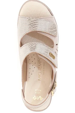 MIO TEMPO Sandali Comodi Slingback Panna 542292 New