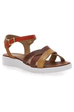 MIO TEMPO Sandali con Cinturino Made in Italy 81 CUOIO Clearance