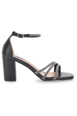 GAVI Sandali con Tacco Neri 1282791 SCHWARZ New