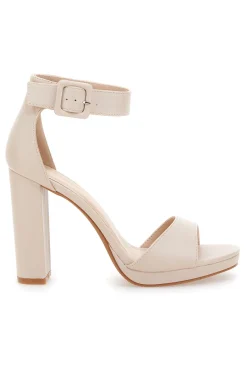 LE HAVRE PARIS Sandali con Tacco Nude e Cinturino 6031 BEIGE Best