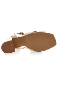 MARIELLA BURANI Sandali Eleganti con Tacco Largo e Dettaglio Gioiello Marcella Burani 51211 Clearance