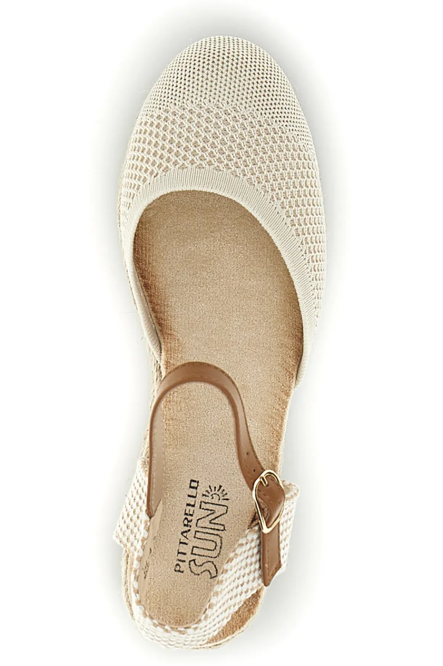 PITTARELLO SUN Sandali espadrillas con zeppa in corda Bl4 BEIGE Clearance