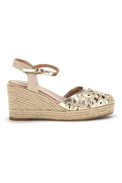 PITTARELLO SUN Sandali espadrillas Dorati con zeppa in corda Bl5 ORO Sale