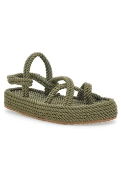PITTARELLO Sandali Espadrillas 6467 Verde Militare Best