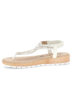 MIO TEMPO Sandali ghiaccio infradito con strass LR2603 Outlet