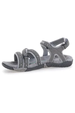 OVERLAND Sandali Grigi Con Strappi In Velcro 22066 Hot