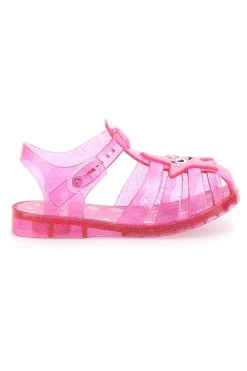 PITT KIDS Sandali jelly rosa glitterati con cinturino 3142664