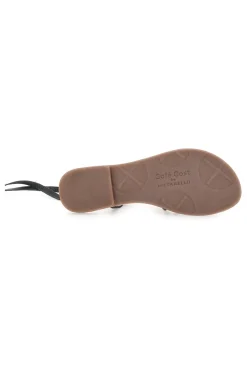 CAFÈ COST Sandali Lace-Up Neri Con Suola Flat Cafe' Cost 95121 Discount