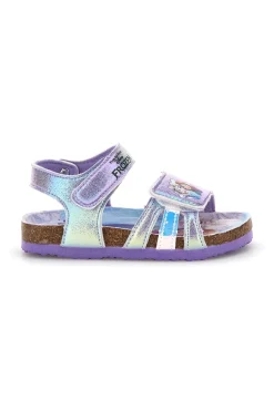 FROZEN Sandali lilla con finitura iridescente e chiusura a strappo D4310617T01