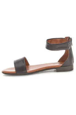 PITTARELLO LOOK Sandali marroni con fascia e zip sul retro 225495 MARRONE