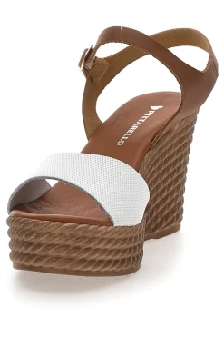 PITTARELLO Sandali Marroni con Zeppa in Vera Pelle 5621504 Discount