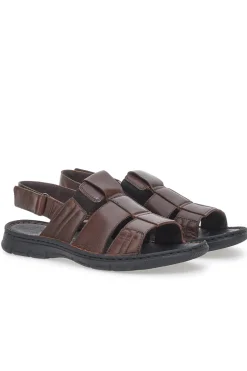 Uomo PITTARELLO ECO Sandali Marroni Semiaperti da Uomo 7985