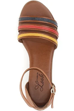 PITTARELLO LOOK Sandali Multicolor in Vera Pelle 243130 BRANDY Outlet