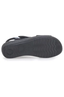 FLY FLOT Sandali neri con apertura laterale da donna 55B85F SCHWARZ