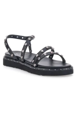 ME u0026 ME Sandali neri con borchie piatte Me & Me 1670 Hot