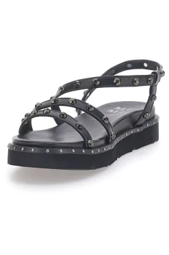 ME u0026 ME Sandali Neri con Flatform e Borchie ME & ME 670 Hot