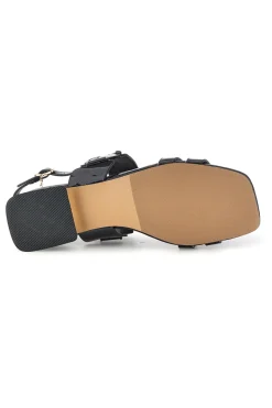 LAURA BIAGIOTTI Sandali neri con tacco basso e cinturino 9725 NERO Outlet