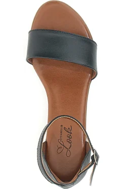 PITTARELLO LOOK Sandali Neri Con Tacco Basso 243035 Discount