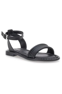 PITTARELLO LOOK Sandali Neri Flat Con Cinturino Regolabile DC477 SCHWARZ Best