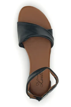 PITTARELLO LOOK Sandali neri in pelle con fascia e cinturino 225675 NERO Online