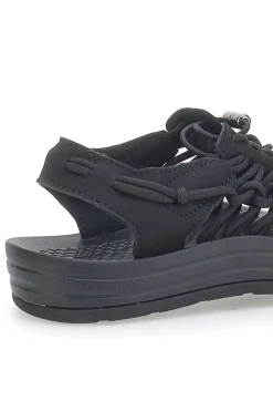 PITTARELLO TIERRA Sandali neri intrecciati effetto corda gorpcore TOYA NERO New