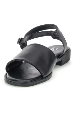 PITTARELLO FOCUS Sandali neri in vera pelle con fascia e cinturino 222210 Sale