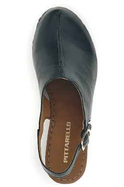 PITTARELLO Sandali neri in vera pelle con tacco 11422 NERO Clearance