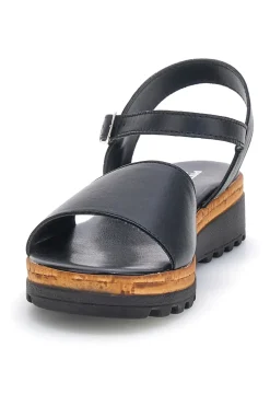 PITTARELLO Sandali Neri in vera pelle Made in Italy con cinturino 3185070811