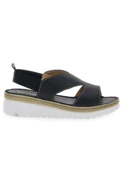 PITTARELLO Sandali Neri Sling-back Con Elastici 90042 Outlet