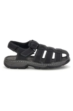 Uomo JERPOINT Sandali punta chiusa strappo regolabile M8557