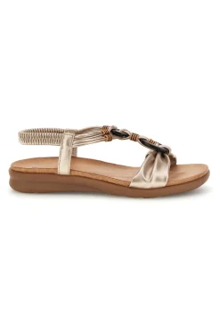 QUANNA MELL Sandali con dettaglio intrecciato Quanna mel 560Sandali con dettaglio intrecciato Quanna mel 560 ORO Outlet