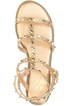 ME u0026 ME Sandali oro rosa con borchie e cinturino alla caviglia Me & Me 1663 ROSA ORO Clearance