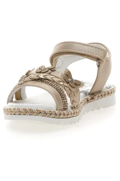 GRAZIE GIRL Sandali Platino Con Strappo in Velcro Grazie 15022