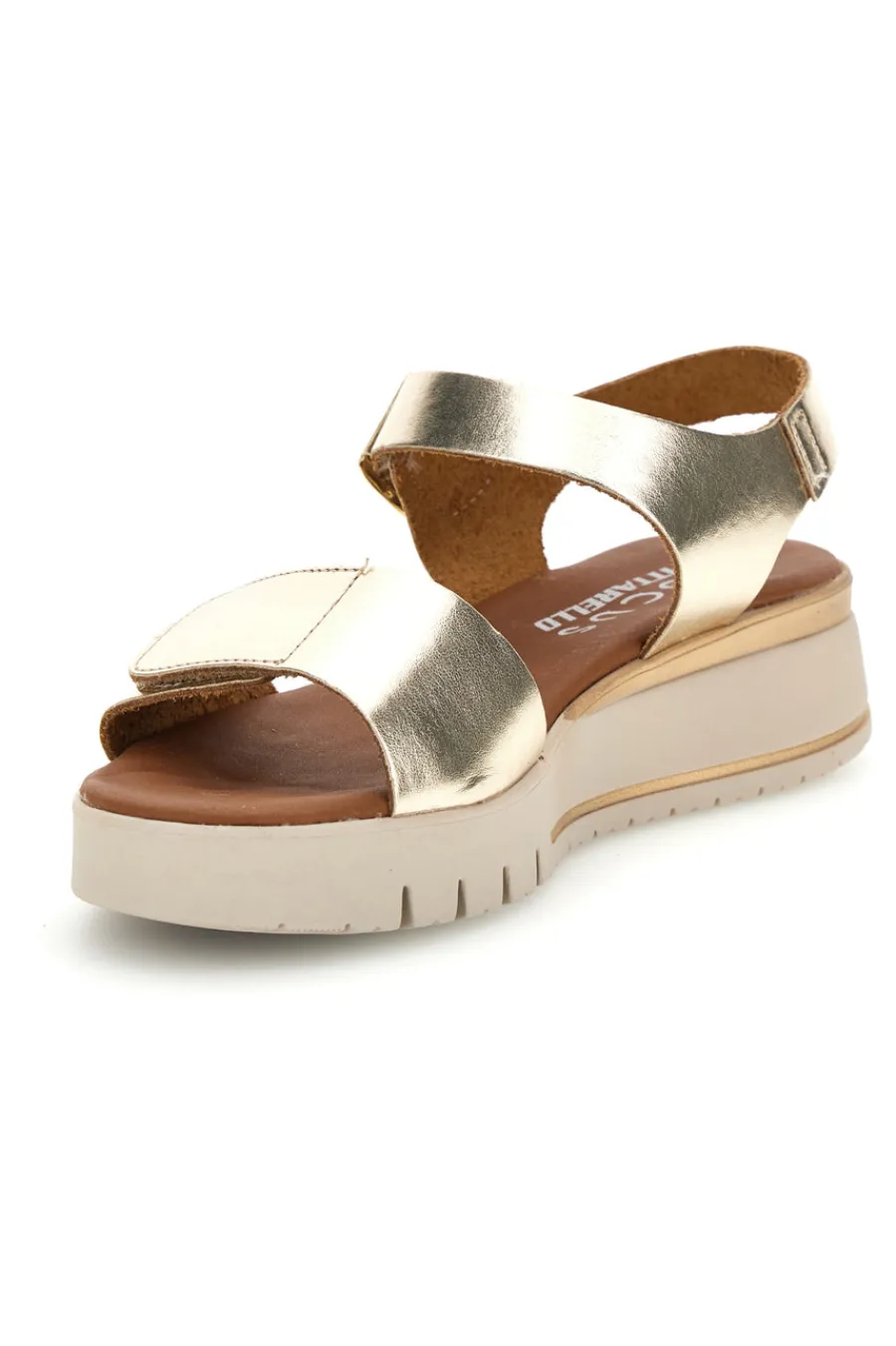 PITTARELLO FOCUS Sandali con zeppa e strappo in velcro 5493097 PLATINO Discount