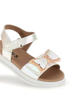 PITT KIDS Sandali primi passi bianchi con fiocco decorativo 3926S