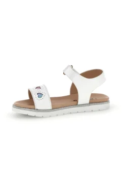 PITT KIDS Sandali primi passi bianchi con cuoricini 392616S