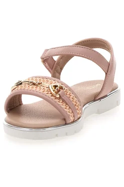 PITT KIDS Sandali rosa con catena dorata decorativa 39G2542S