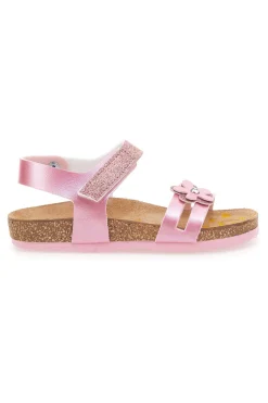 PITTARELLO BIO Sandali Rosa con Fiorellino Glitter 257005
