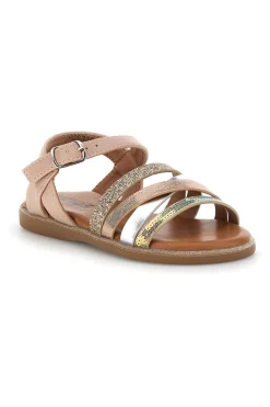 PITT KIDS Sandali rosa oro fibbia regolabile 3933S