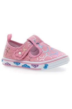 PITT KIDS Sandali Rosa Primi Passi con Cuori Azzurri PK97A