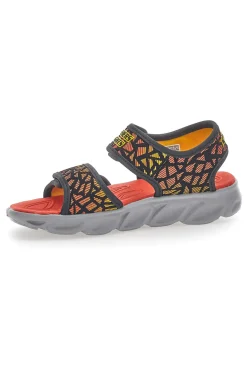 SKECHERS Sandali Hypno Splash Sun Sonic Neri e Arancio