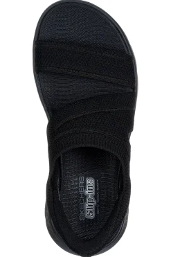 SKECHERS Sandali Slip-Ins Neri GO WALK FLEX SANDAL ENTICING Sale