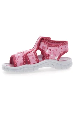 PITT KIDS Sandali sportivi fucsia con cuori 42775
