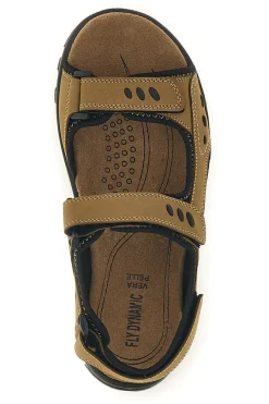 Uomo FLY DINAMIC Sandali in vera pelle con chiusura a strappo Fly dynamic FD11