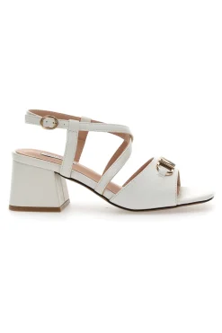 MARIELLA BURANI Sandalo bianco con tacco a blocco 50512 Best