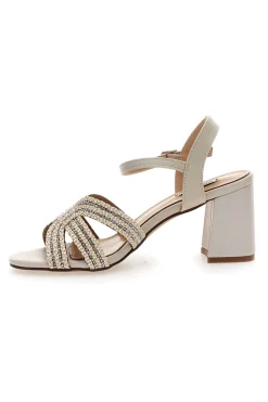 MARIELLA BURANI Sandalo biege con tacco a blocco 50650 Clearance