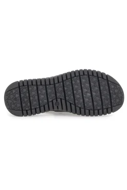 PITTARELLO ACTIVE Sandalo nero in pelle con elastici latelali 21 Online
