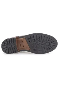 Uomo ALTEMBERG Scarpa Stringata Alta In Vera Pelle Marrone 22